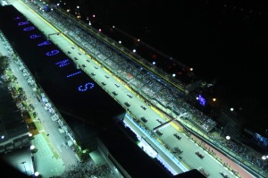 This overview shows the starting grid of